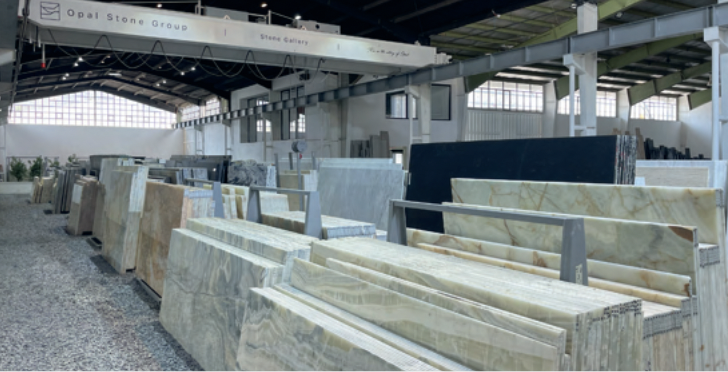 Natural stone processing at Opal Stone Group